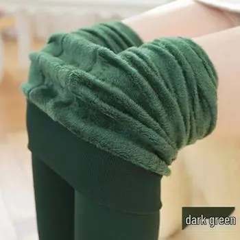 Женские бархатные утепленные леггинсы - Большой размер, Корейский стиль, Жемчужный бархат, Тепло 200 г для осени и зимы One SizeSuper Elastic