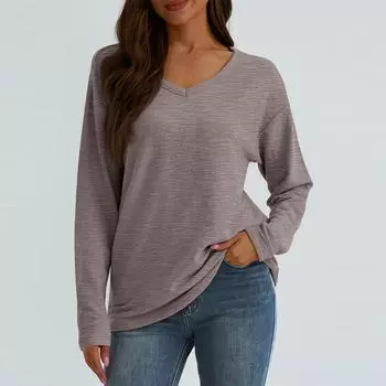 Женские базовые футболки с длинными рукавами и изогнутым подолом, летние топы, облегающие футболки, одежда M светло-серый