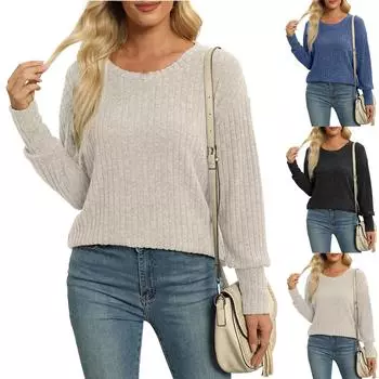 Женские базовые футболки с длинными рукавами и изогнутым подолом, летние топы, облегающие футболки, одежда XS чёрный