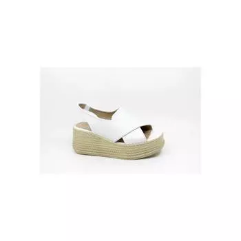 Женские белые босоножки из натуральной кожи на танкетке, удобные повседневные качественные стильные легкие сандалии