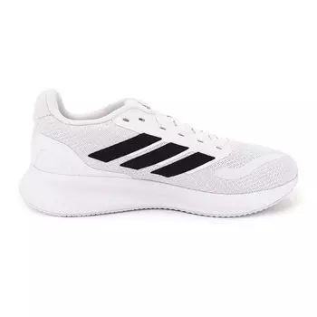 Женские белые кроссовки ADIDAS с черными полосками 38 2/3 чёрный