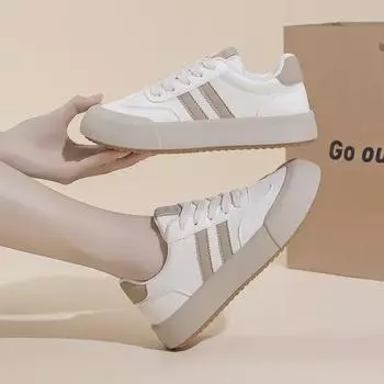 Женские белые кроссовки Dexun 2024 года выпуска – модная повседневная спортивная обувь 35