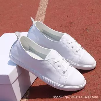 Женские белые кроссовки из натуральной кожи премиум-класса — коллекция Лето 2025; Удобная, универсальная, модная повседневная обувь 39 белый