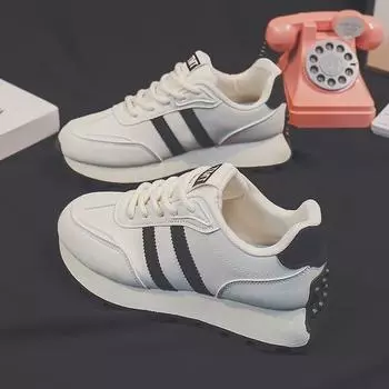 «Женские белые кроссовки Panda Весна 2024 — повседневная универсальная обувь в корейском стиле FD-6688» 40 бежевый