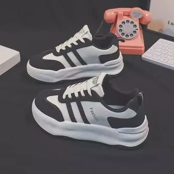 Женские белые кроссовки весна-лето 2024 года, универсальные повседневные студенческие туфли с пандой в корейском стиле TL-7011. 35