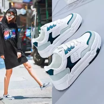 Женские белые повседневные кроссовки в корейском стиле 2025 года — увеличивают рост и идеально подходят для бега 35