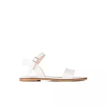 Женские белые сандалии из крокодиловой кожи с большими маленькими номерами Комфортные повседневные качественные стильные легкие сандалии