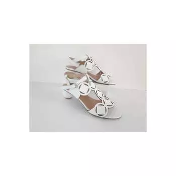 Женские белые сандалии из натуральной кожи Новые летние удобные дышащие повседневные качественные стильные легкие сандалии