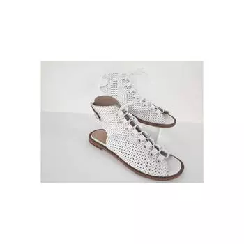 Женские белые сандалии Новые летние удобные дышащие повседневные качественные стильные легкие сандалии