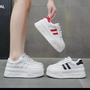 Женские белые сетчатые кроссовки для скейтбординга 2025 года: Кроссовки в корейском стиле весна/лето Size 35