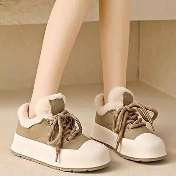 Женские белые туфли классические удобные универсальные туфли на толстой подошве 35 хаки