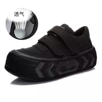 Женские белые туфли с поролоновой подошвой и застежкой-липучкой из кожи 2025 года, новые повседневные туфли на платформе, женские туфли в стиле ретро для женщин 35