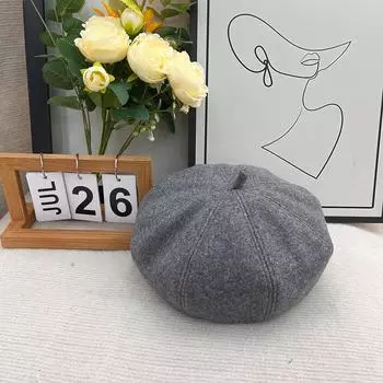 Женские береты зимние шапки женские осенние модные британские однотонные береты женские французские береты повседневные новые Boina 52-58