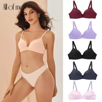 Женские бесшовные бюстгальтеры, мягкий бюстгальтер пуш-ап, без косточек, сексуальный бюстгальтер, нижнее белье больших размеров 36/80C(4 rows 3 hooks) красный