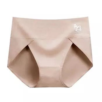 Женские бесшовные хлопковые формирующие трусы больших размеров с антибактериальной ластовицей L