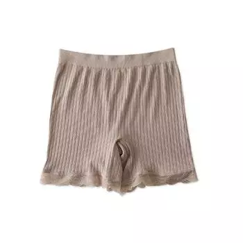 Женские бесшовные кружевные защитные шорты 2022 года - чистый хлопок, трусы-боксеры с защитой от воздействия One Size (fits 70-145 jin)