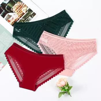 Женские бесшовные открытые трусики, хлопковые дышащие трусы с шаговым швом, женское прозрачное нижнее белье, нижнее белье M чёрный