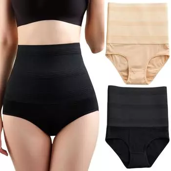 Женские бесшовные трусики с высокой талией, корректирующие форму ягодиц, под давлением, трусы с контролем живота, трусы со скульптурой тела M