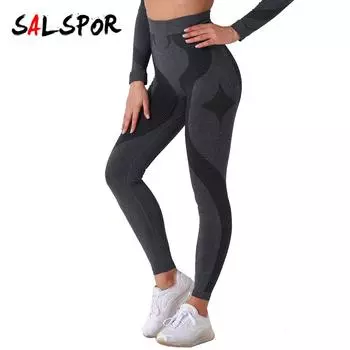 Женские бесшовные впитывающие влагу спортивные леггинсы для бега, фитнеса, йоги
