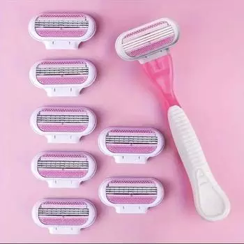 Женские безопасные бритвенные лезвия для лица/ног/подмышек/бикини, косметическое удаление волос, бритье, совместимое с бритвой Venus