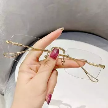 Женские безрамочные очки с защитой от синего света, меняющие цвет в стиле ретро, защитные очки для глаз для мужчин, новые очки