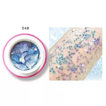 Женские блестящие гель-тени для век с блестками, тени для тела, макияж для лица, подарок для красоты
