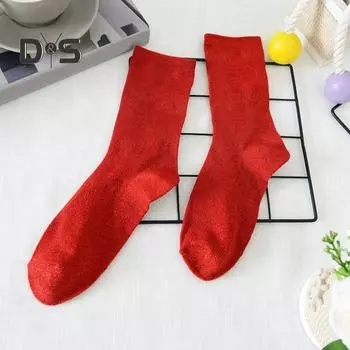 Женские блестящие носки до щиколотки, блестящие металлические носки, женские блестящие носки с ворсом, летние тонкие хлопковые носки для женщин и девочек абрикосовый