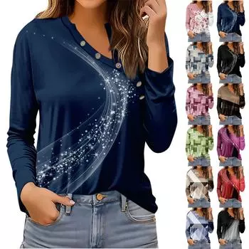 Женские блузки, нарядные повседневные модные плиссированные футболки с перекрестным вырезом и воротником на пуговицах, туники, топы, футболки, пуловеры, топы L чёрный