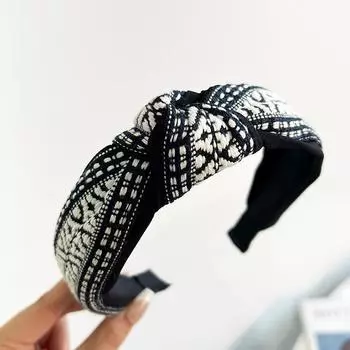 Женские богемные повязки на голову с узлом-лентой, модные женские повседневные повязки для волос для шопинга, этнические головные уборы в стиле бохо