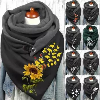 Женские большие хлопковые шарфы Классический теплый клетчатый шарф Весна-зима Шарф Любимый шарф G