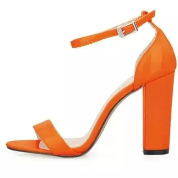 Женские босоножки 10 см сексуальные туфли-лодочки с открытым носком на высоком каблуке летние модные тенденции удобные толстые каблуки джазовые танцевальные женские туфли больших размеров 35