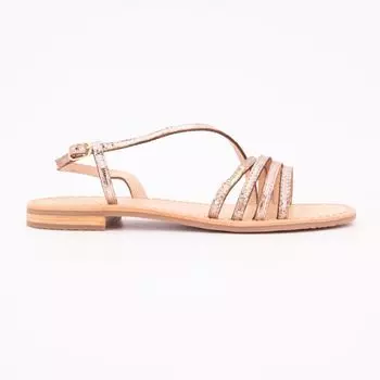 Женские босоножки Hudel Gold Snakeskin Pattern LES TROPEZIENNES PAR M.BELARBI 36 бежевый