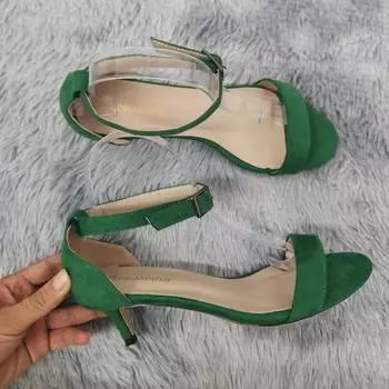 Женские босоножки летние сексуальные 5 см сандалии на низком каблуке с ремешком на щиколотке высокие каблуки сандалии женские вечерние платья красные свадебные туфли больших размеров 35
