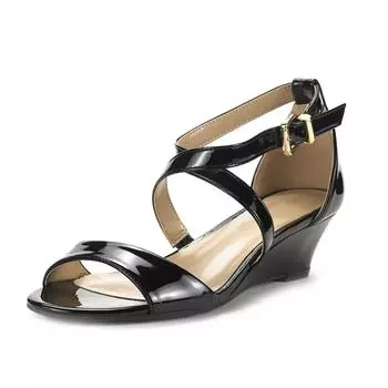 Женские босоножки на низкой танкетке, летние повседневные туфли с открытым носком, на толстой платформе, с ремешком на щиколотке, на высоком каблуке, женские удобные туфли для вечеринки и платья, свадебные туфли 35