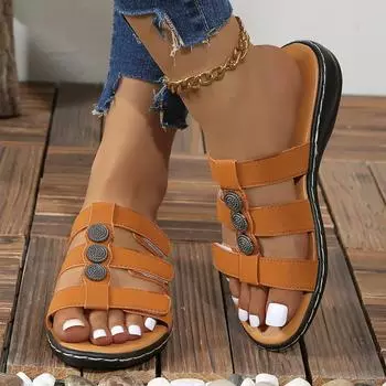 Женские босоножки на платформе Летняя обувь Женские роскошные сандалии Дизайнерская обувь Для женщин на открытом воздухе Пляжные повседневные сандалии Sandalias De Mujer 35 чёрный