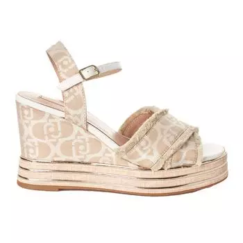 SA4137TX412 Босоножки на танкетке для женщин 35 бежевый
