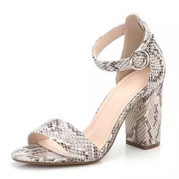 Женские босоножки на толстом каблуке, модная обувь, летние дизайнерские туфли для вечеринок, женские туфли-лодочки 36 бежевый