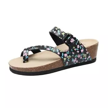 Женские босоножки на высоком каблуке, летние, повседневные, удобные, на платформе, с танкеткой, дышащие, из пробкового материала, сандалии Mujer 36