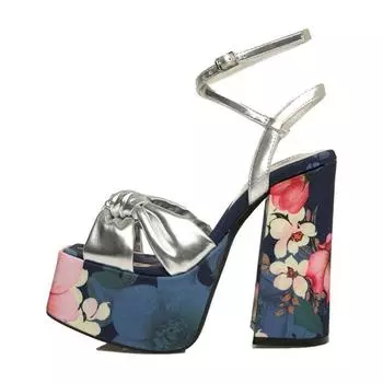 Женские босоножки на высоком каблуке. Летняя мода. Новые украшения с квадратным принтом. Женская обувь. Женские босоножки на высоком каблуке. 40