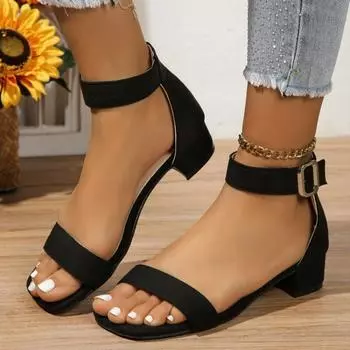 Женские босоножки на высоком каблуке, роскошные, летняя мода 2024 года, повседневные туфли-лодочки, обувь для активного отдыха, босоножки на каблуке для женщин, Мэри Джейн 36 серый