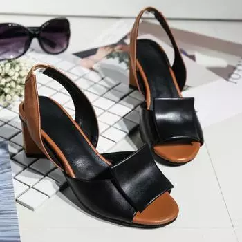 Женские босоножки на высоком каблуке с открытым носком Летняя обувь Женские удобные босоножки для вечеринок 35