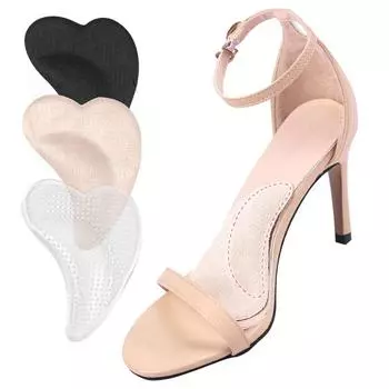 Женские босоножки на высоком каблуке, силиконовые гелевые стельки для поддержки свода стопы, уход за плоскостопием, облегчение боли, полувставка, мягкая подушка