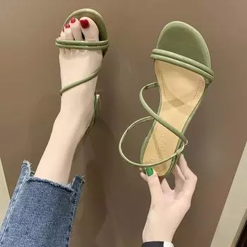 Женские босоножки, туфли 2024 года, новый летний стиль, туфли на танкетке, туфли на высоком каблуке, модные гладиаторские туфли для женщин dfg56 8 бежевый