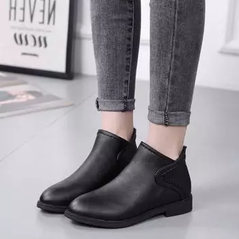 Женские ботильоны на осень, женская повседневная обувь, женская плоская мода, нескользящие, удобные женские ботинки wed45 8 коричневый