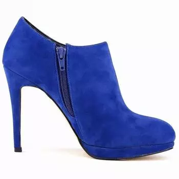 Женские ботильоны на шпильках, сексуальные туфли-лодочки, осенне-зимние, теплые, на молнии, с круглым носком, каблук 11 см, женские ботинки, короткие, женская обувь 35