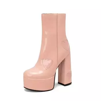 Женские ботильоны на высоком толстом каблуке, женские зимние новые модные ботинки на платформе с толстым каблуком, черные ботильоны в стиле пэчворк, женские 35