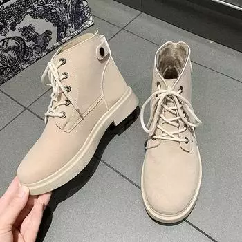 Женские ботильоны в британском стиле, студенческие, женские, универсальные, винтажные, весенние, на плоской подошве, на шнуровке, женские, для отдыха, модные туфли на платформе 35 чёрный