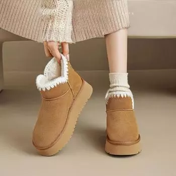 Женские ботильоны Зимние ботинки Хлопковая обувь Повседневные ботинки Martin Зимняя теплая обувь для женщин 35 зелёный