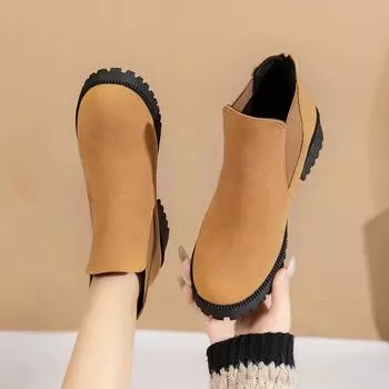 Женские ботинки 2024 осень-зима модные ботильоны женские уличные удобные элегантные роскошные туфли для женщин Zapatos De Mujer 35 чёрный