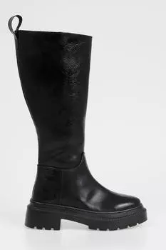 Женские ботинки без шнурков на толстой подошве